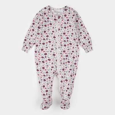 BEIGE SLEEPER PINL FLOWER PRINT2 WAY CLOSURE / 25FRS24P01/B