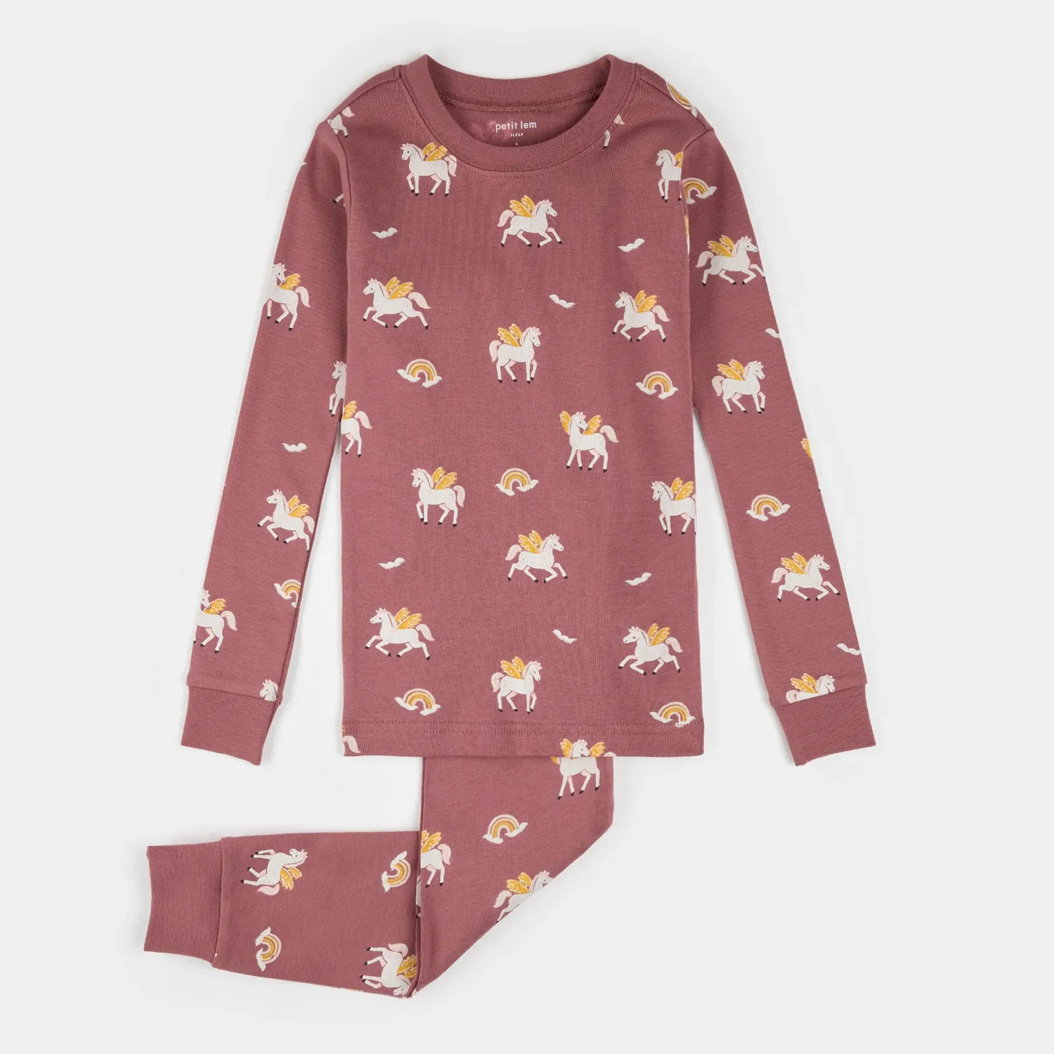 DARK PINK PYJAMA WHT UNICORN PRINT / 25FST15Q03/K