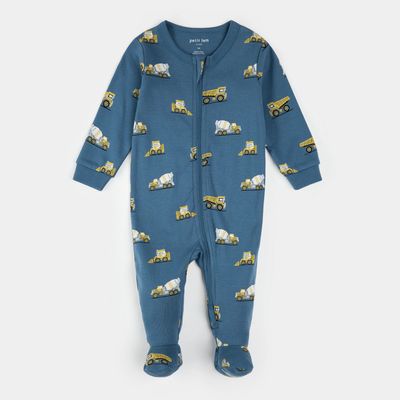 ROYAL BLUE SLEEPER YELLOW TRUCK PRINT 2WAY CLOSURE / 25FRS15P06/B