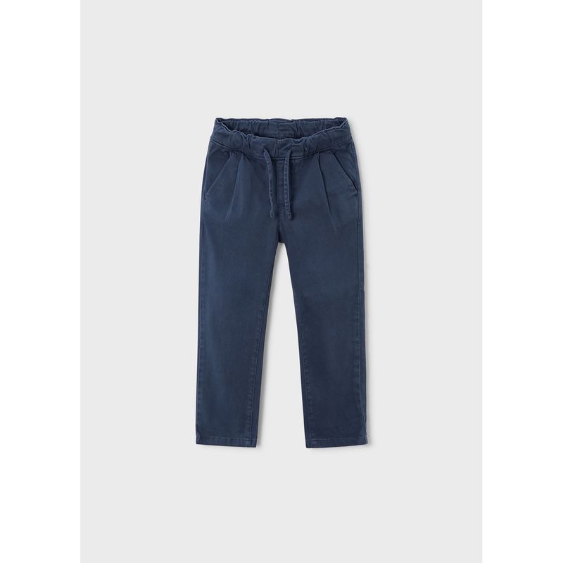 BLUE CHINO JOGGER PANT PULL WAIST TIE / 4561-011
