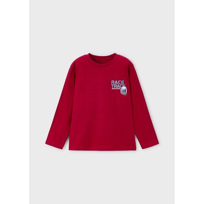 RED TSHIRT RACE TRACK LONG SLEEVE / 4084-017