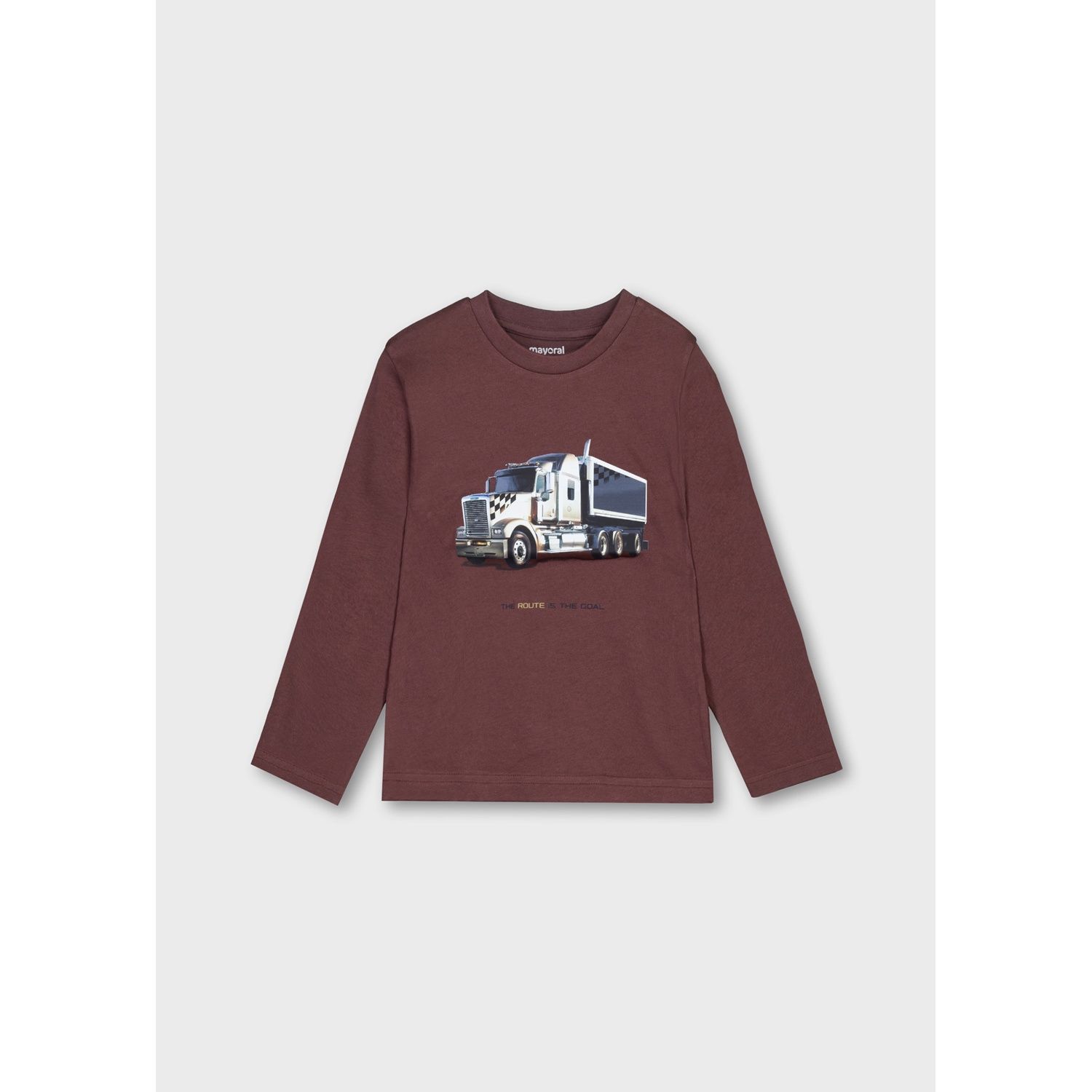 PLUM TSHIRT TRUCK MOTIF LONG SLEEVE / 4085-022