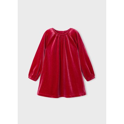 RED VELVET DRESS SPARKLY / 4923-047