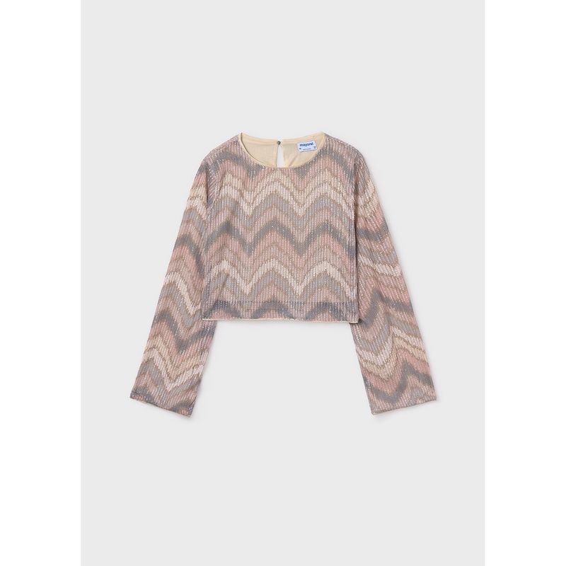 NUDE SEQUIN TOP MCL PRINT / 7031-023