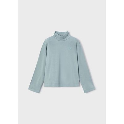 LAKE GREEN BASIC TURTLENECK TOP STRETCHY / 145-091