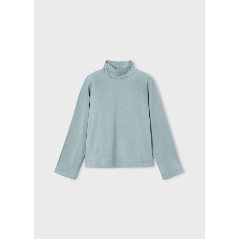 LAKE GREEN BASIC TURTLENECK TOP STRETCHY / 145-091