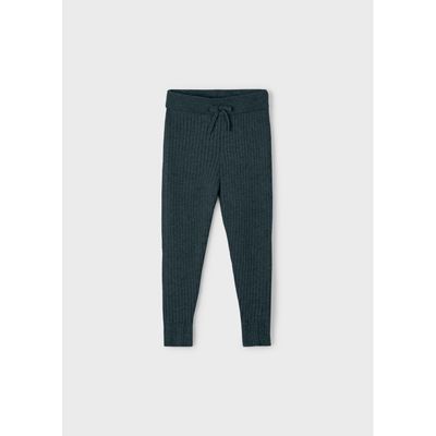 NAVY BLUE KNIT LEGGING RIBBED / 10059-073