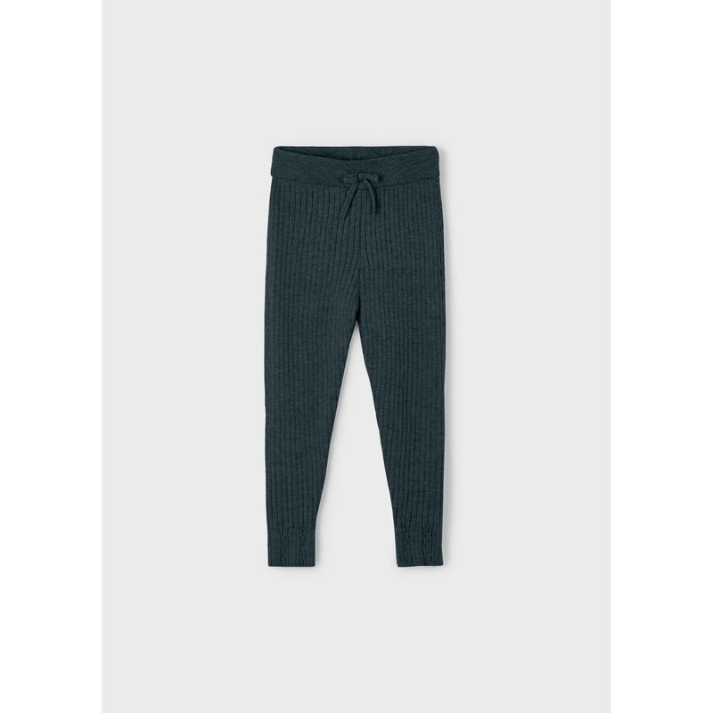 NAVY BLUE KNIT LEGGING RIBBED / 10059-073