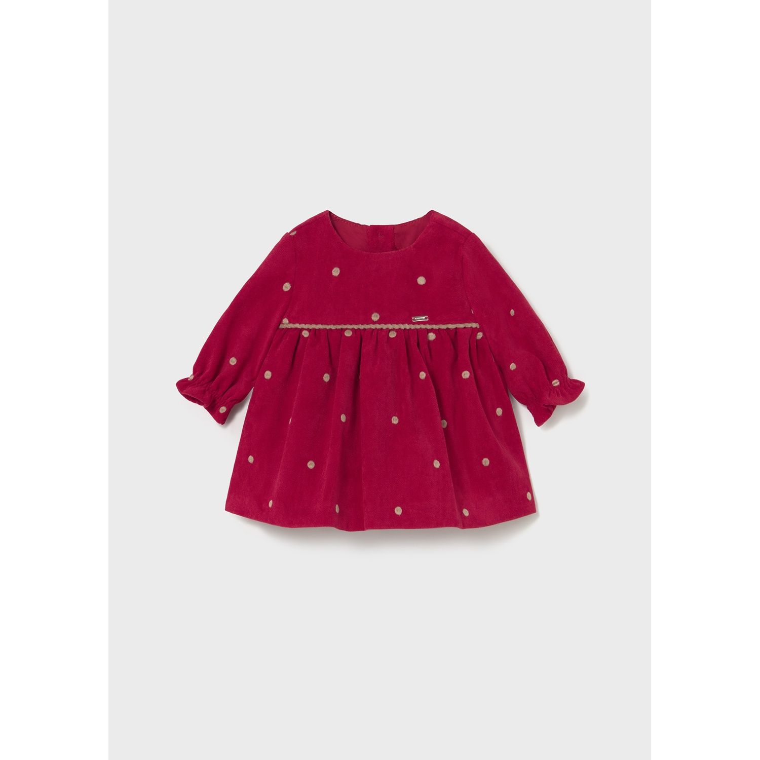 RED FANTASY DRESS VELOUR GOLD DOTS / 2820-001