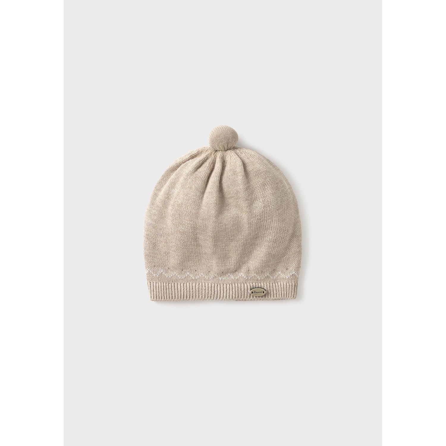 LIGHT BROWN KNIT HAT / 9936-087