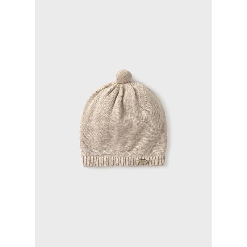 LIGHT BROWN KNIT HAT / 9936-087