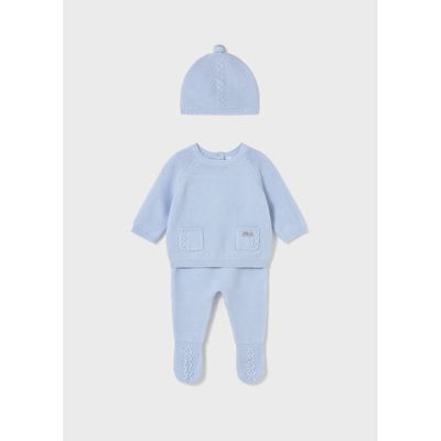 3PC SKY BLUE LEG WARMER SET & HAT / 564-010