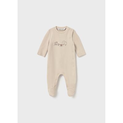 TAN SLEEPER SIDE CLOSURE TRAIN EMBRODIERY / 2714-039A