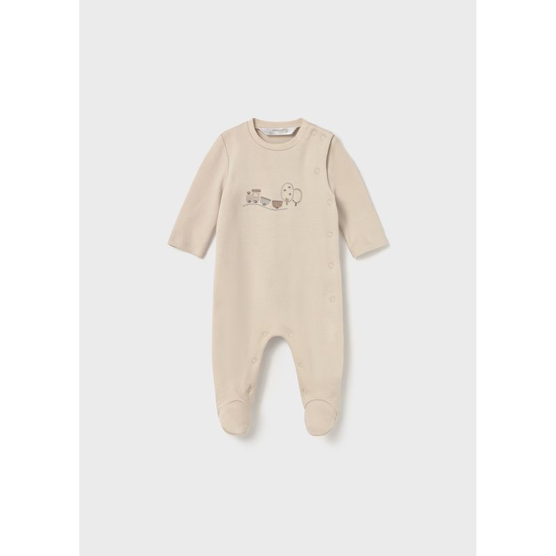 TAN SLEEPER SIDE CLOSURE TRAIN EMBRODIERY / 2714-039A