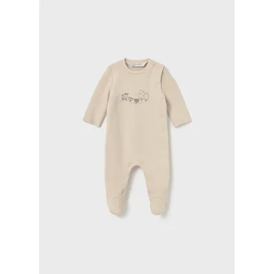 TAN SLEEPER SIDE CLOSURE TRAIN EMBRODIERY / 2714-039A