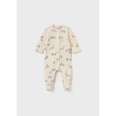 TAUPE SLEEPER FRONT CLOSURE ANIMAL PRINT / 2714-040