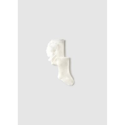 OFF WHITE TIGHT WITH LACE FLOUNCES / 9913-084