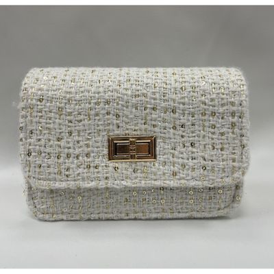 NAVY TWEED PURSE SMALL / 0