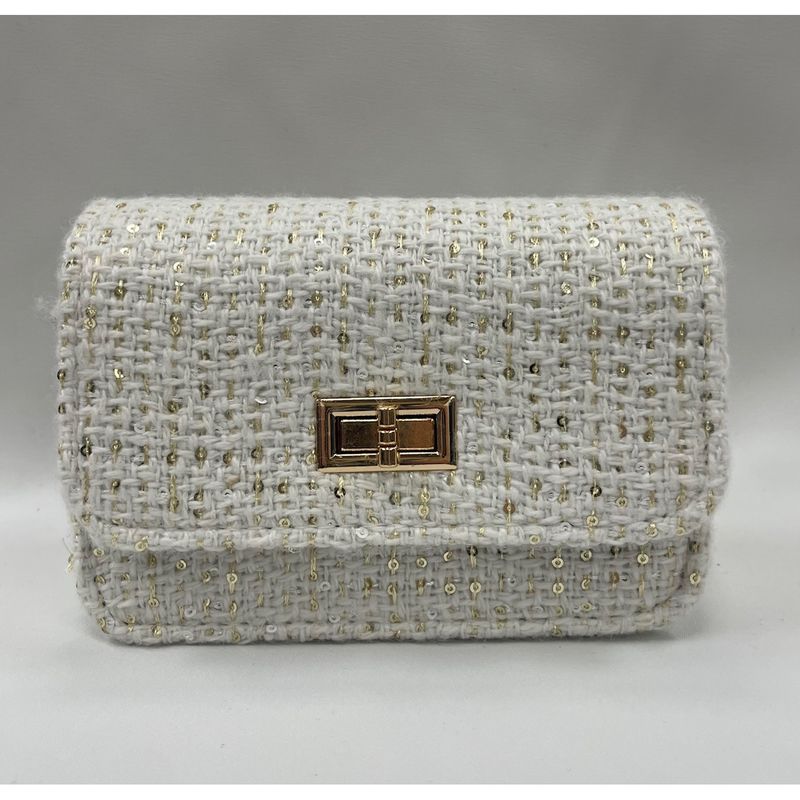 NAVY TWEED PURSE SMALL / 0