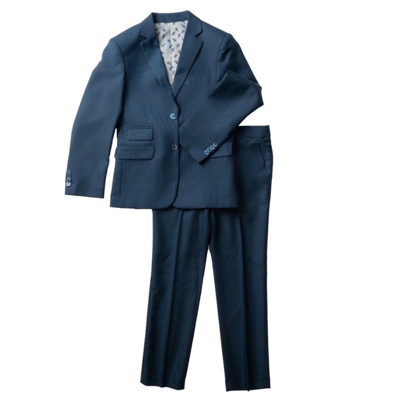 2PC NAVY TEXTURED SUIT SLIM FIT CLOUDCLOTH / ST2639 2PC NAVY TEXTURED SUIT SLIM FIT CLOUDCLOTH / ST2639