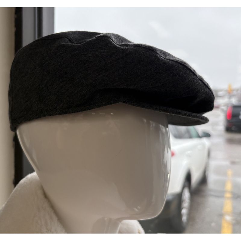 GREY WOOL CAP NEWSPAPER BOY- 4-7/8 5-8/9 / COP-935