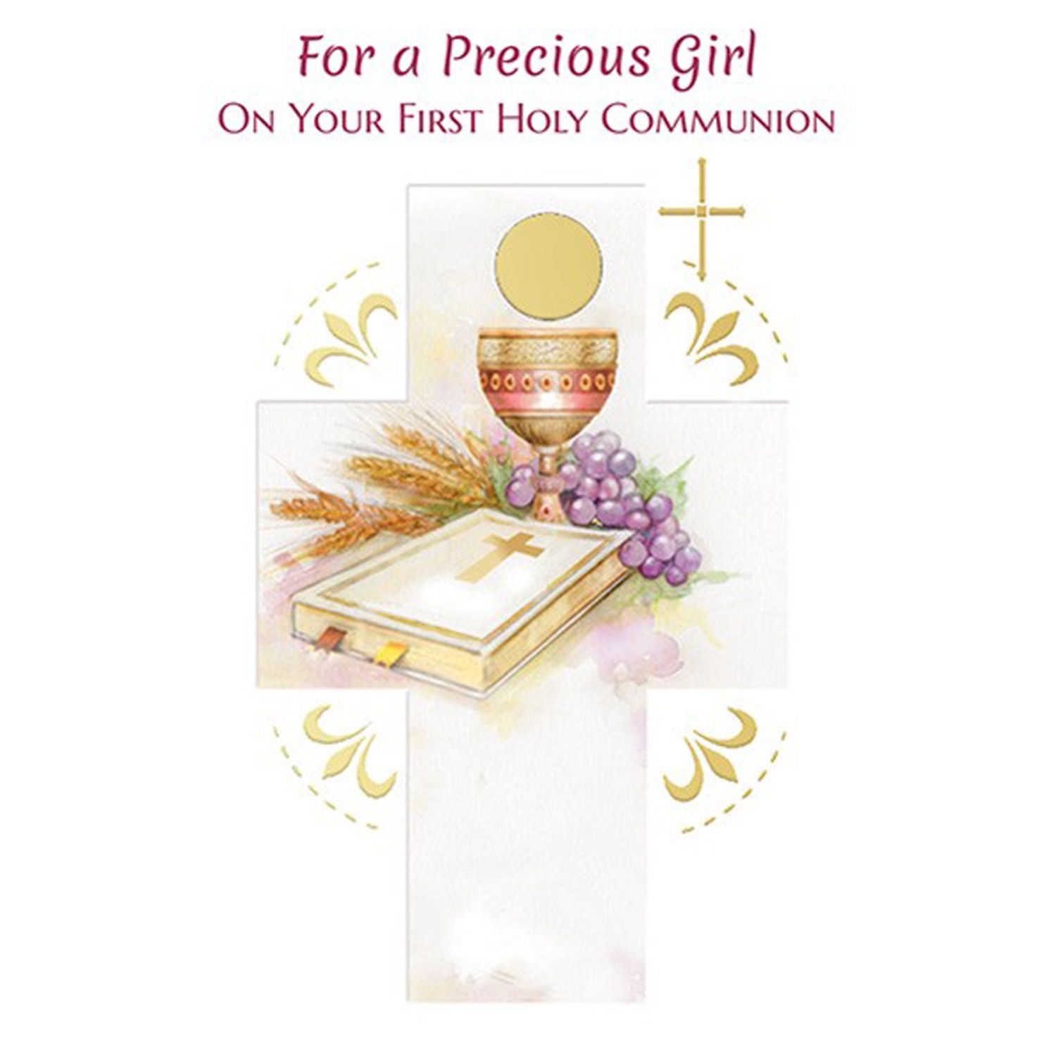 COMMUNION CARD PRECIOUS GIRL FIRST HOLY COMMUNION / 86908