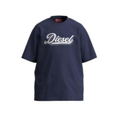 NAVY TSHIRT SHORT SLEEVE WHITE DSL LOGO / J02869-K8AT