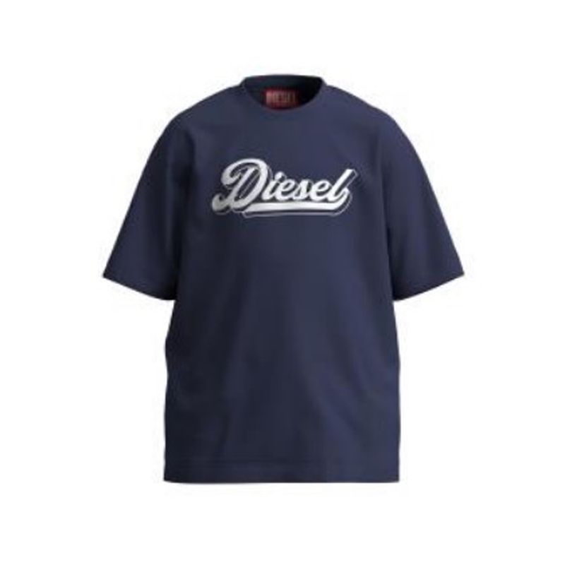 NAVY TSHIRT SHORT SLEEVE WHITE DSL LOGO / J02869-K8AT