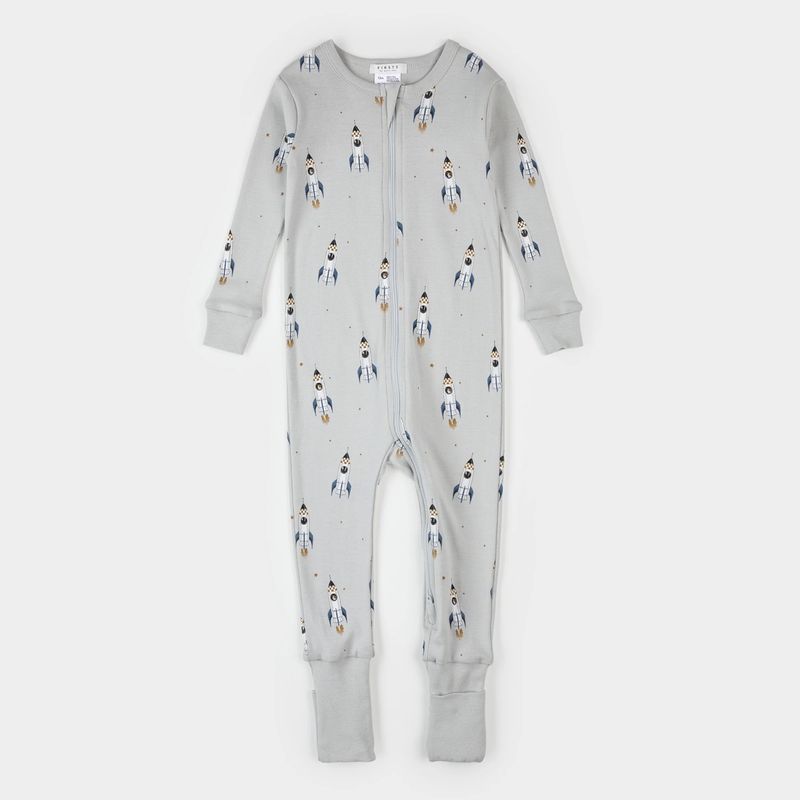LIGHT GREY CONVERTIBLE SLEEPER ROCKET PRINT / 26RGL45Q02-LGY