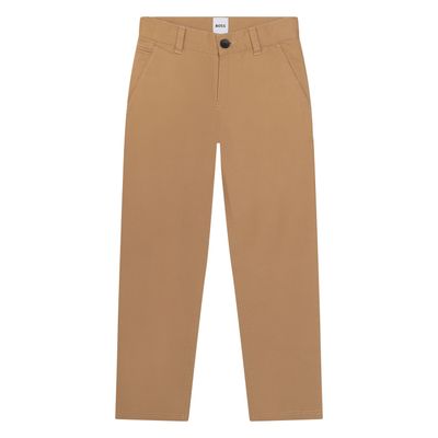 LIGHT BROWN TWILL PANT / J52685-269