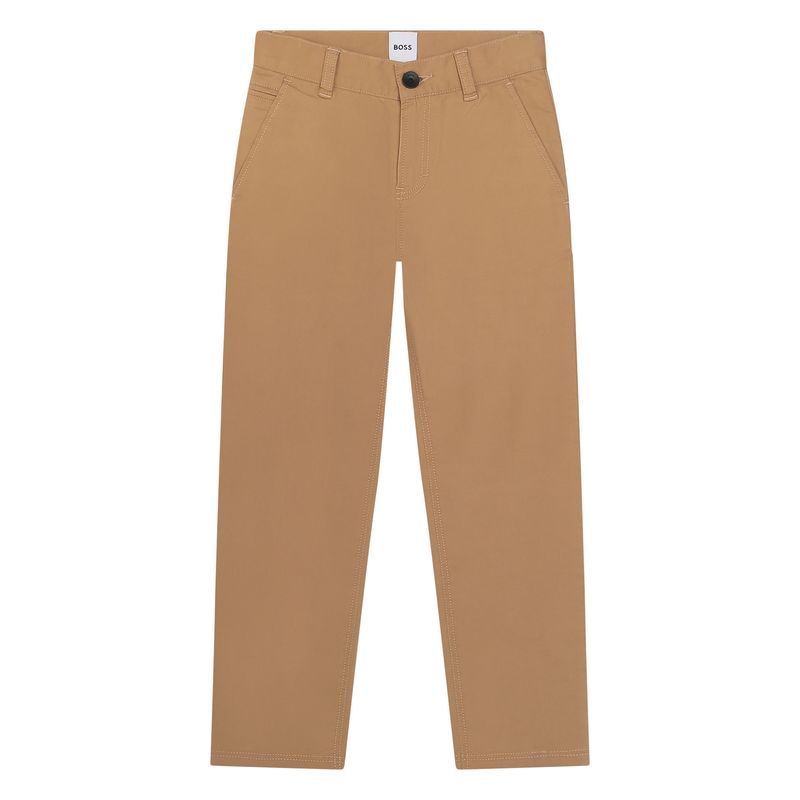 LIGHT BROWN TWILL PANT / J52685-269