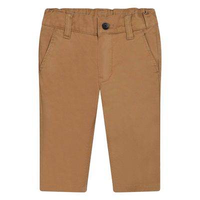 LIGHT BROWN PANT COTTON TWILL / J52705-269