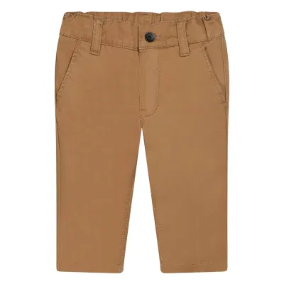 LIGHT BROWN PANT COTTON TWILL / J52705-269