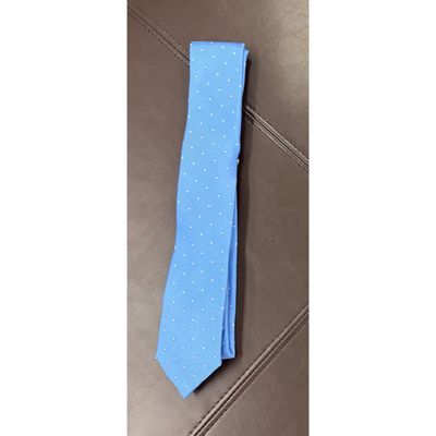 LIGHT BLUE TIE WHITE DOTS PATTERN / TIEATTEZ0076
