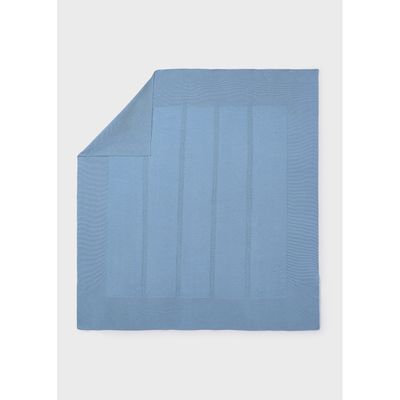 ATLANTIC BLUE BLANKET PLAIN KNIT / 9019-085