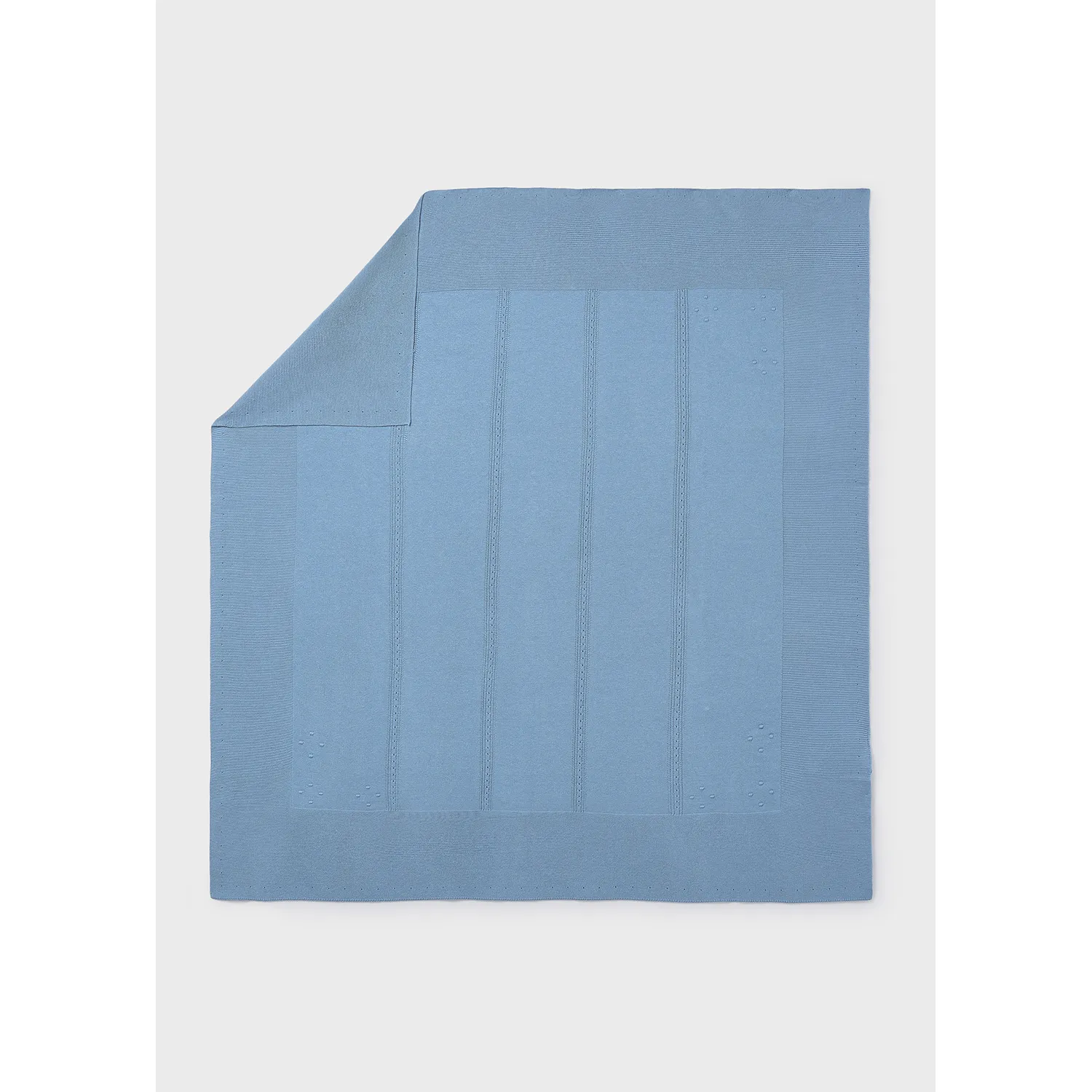 ATLANTIC BLUE BLANKET PLAIN KNIT / 9019-085