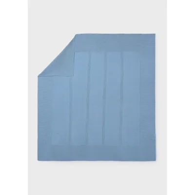 ATLANTIC BLUE BLANKET PLAIN KNIT / 9019-085