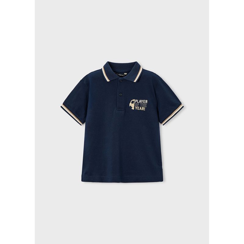 NAVY POLO TOP SHORT SLEEVE PLAYER OF THE YEAR / 3108-061