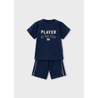 2PC NAVY SHORT SET PLAYER OF THE YEAR / 3608-051