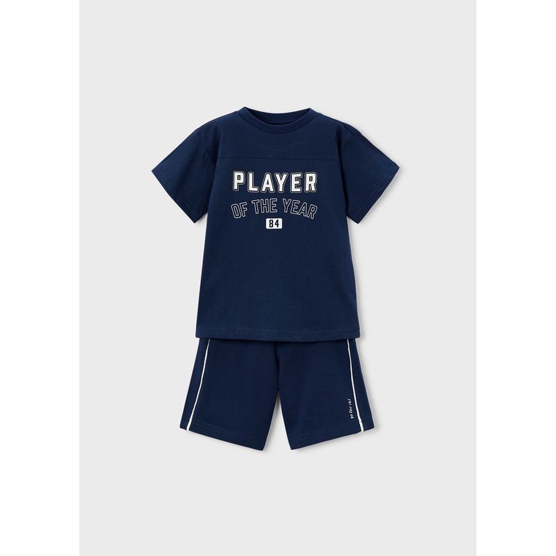 2PC NAVY SHORT SET PLAYER OF THE YEAR / 3608-051