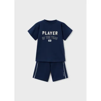 2PC NAVY SHORT SET PLAYER OF THE YEAR / 3608-051