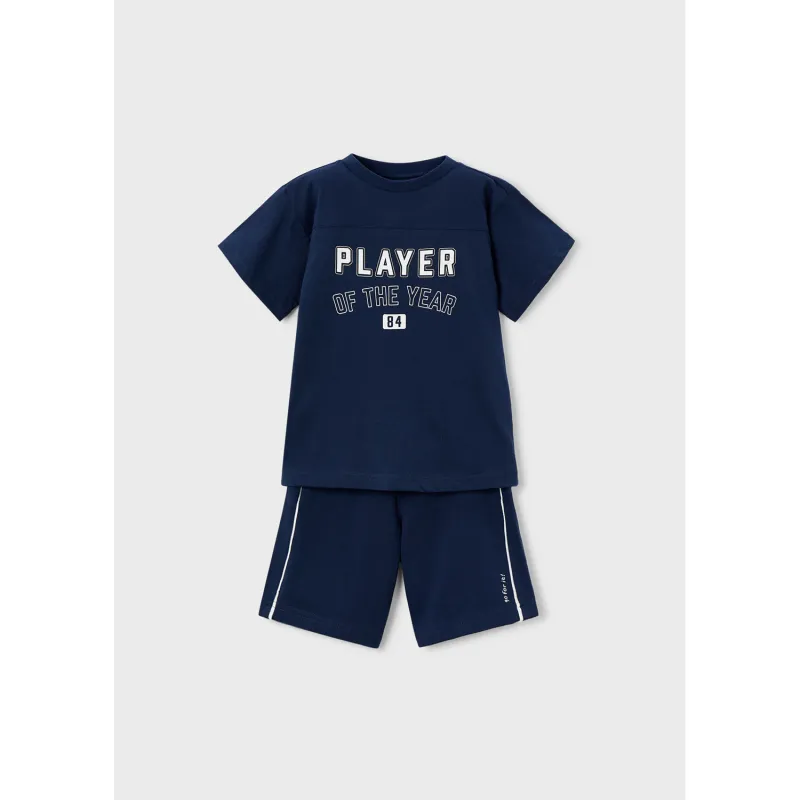 2PC NAVY SHORT SET PLAYER OF THE YEAR / 3608-051