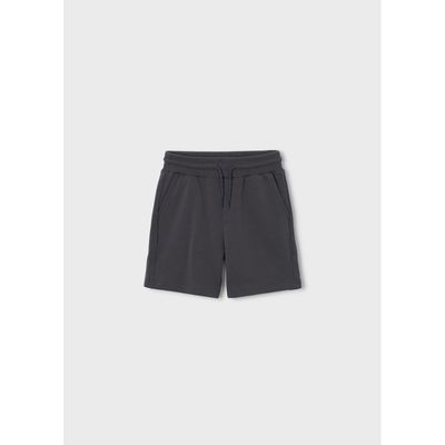 CHARCOAL GREY KNIT SHORT FLEECE / 611-091