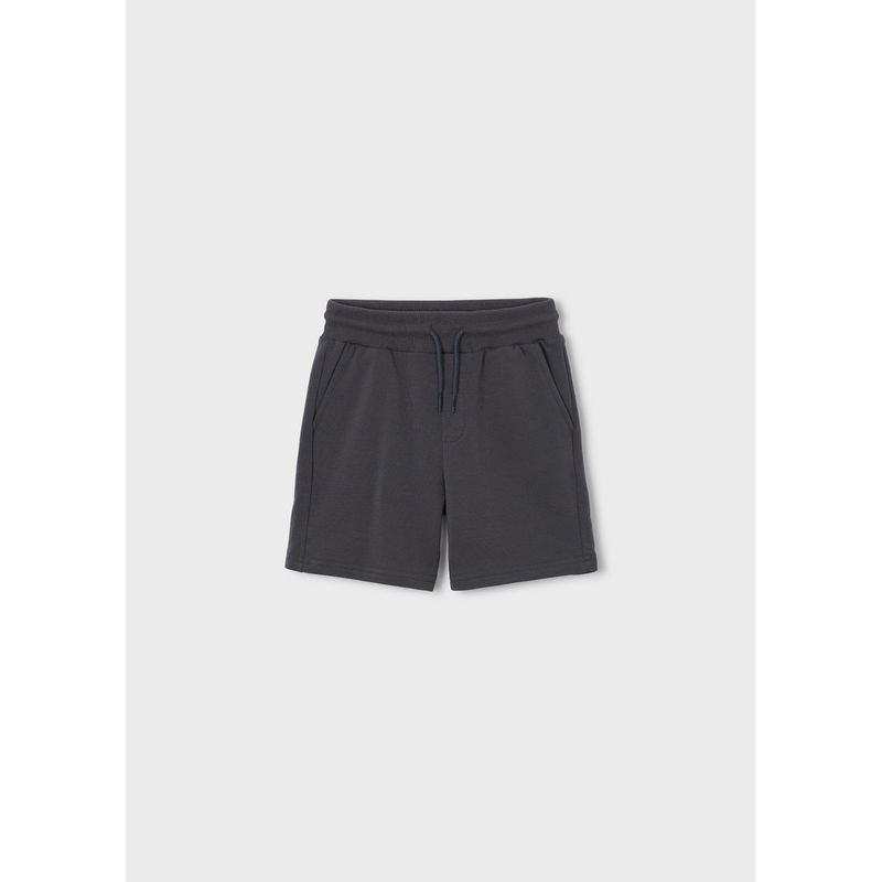 CHARCOAL GREY KNIT SHORT FLEECE / 611-091