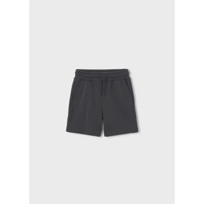 CHARCOAL GREY KNIT SHORT FLEECE / 611-091
