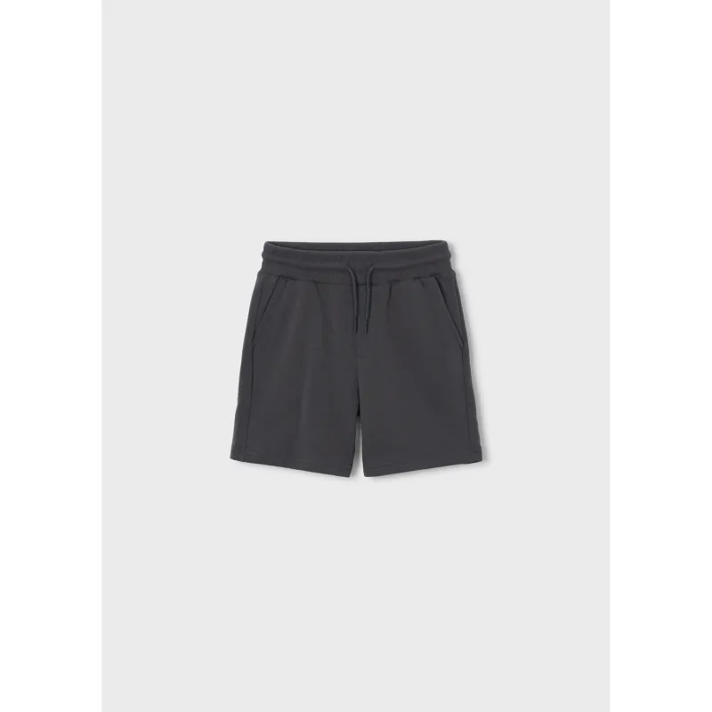 CHARCOAL GREY KNIT SHORT FLEECE / 611-091