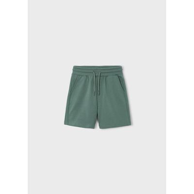 GREEN FLEECE SHORTS / 611-094