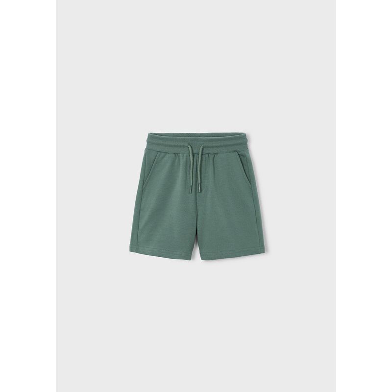 GREEN FLEECE SHORTS / 611-094