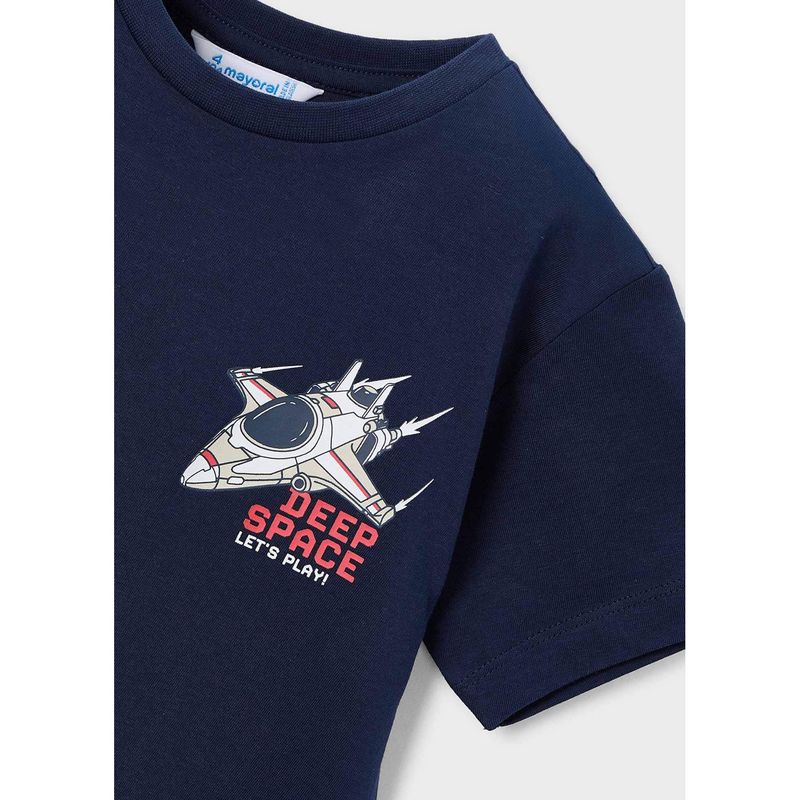 NAVY TSHIRT DEEP SPACE ROCKET SHORT SLEEVE / 3063-062
