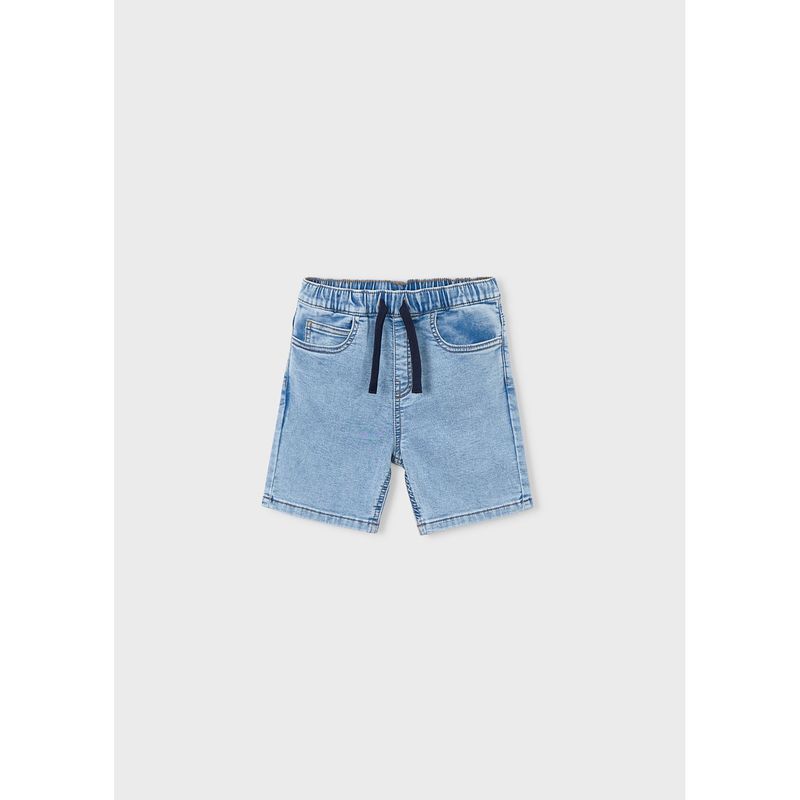 LIGHT BLUE JOGGER SHORT SOFT DENIM / 3210-076